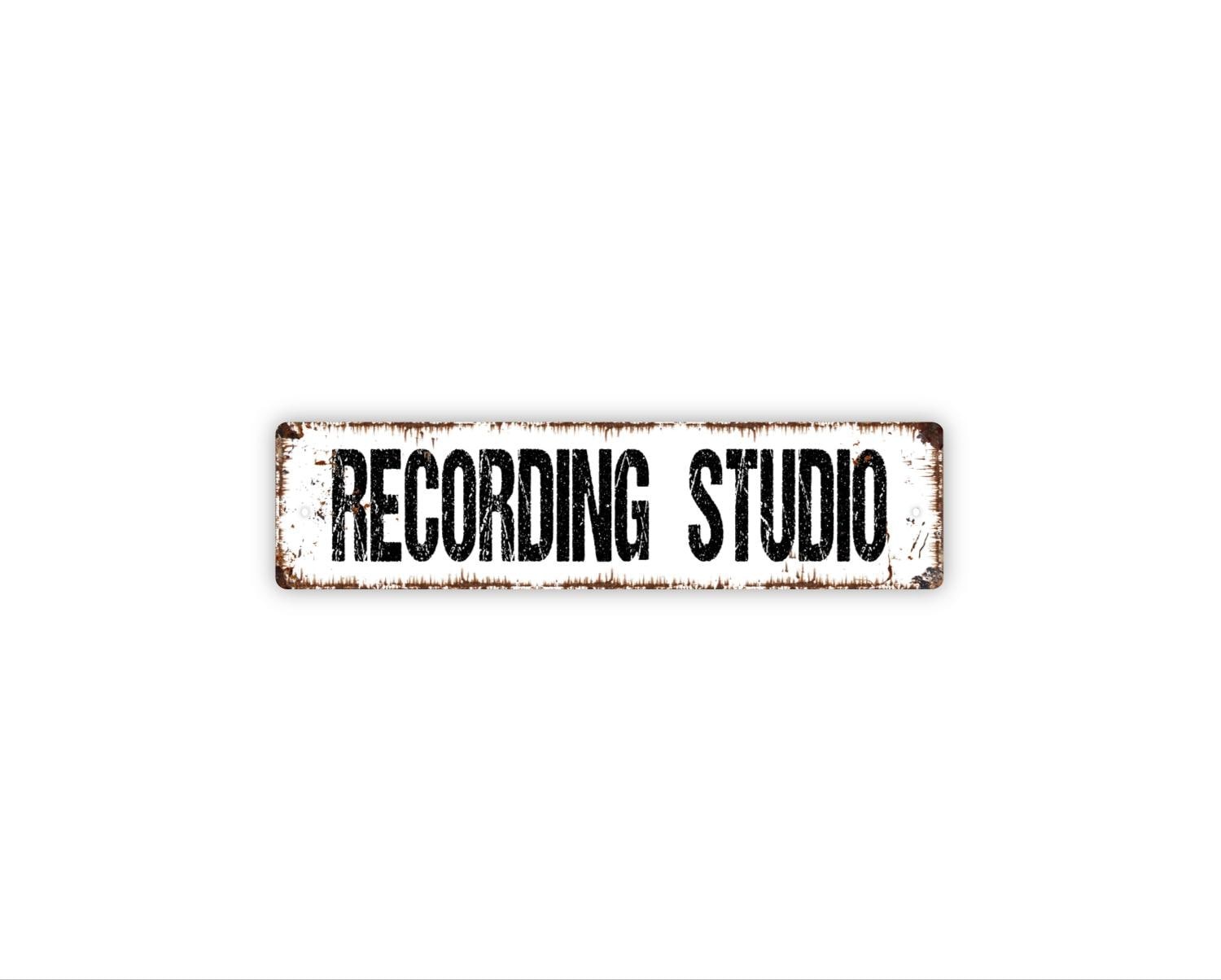 Recording Studio Sign | Music Room Wall Art | Home Studio Door