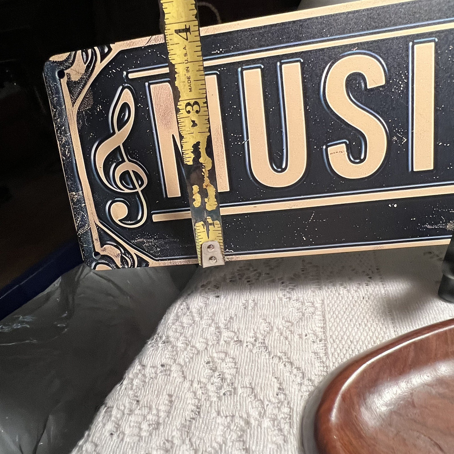 Vintage Style “Music Room” Metal/tin Sign/Decor For Anywhere/Home Studio Office